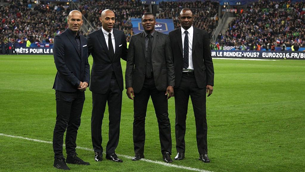 Zinedine Zidane, Thierry Henry, Marcel Desailly dan Patrick Vieira